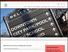 Tablet Screenshot of cityofbellevillekansas.com